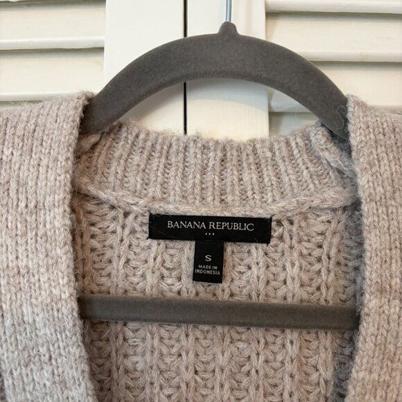 Banana Republic Factory women's Textured Pocket Cardigan sweater small grey - Picture 4 of 9